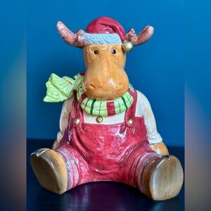 RARE Harry & David Mr. Moose Cookie Jar and Salt & Pepper Shakers